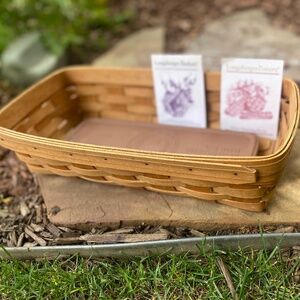 Longaberger Bread Basket with Warming Brick